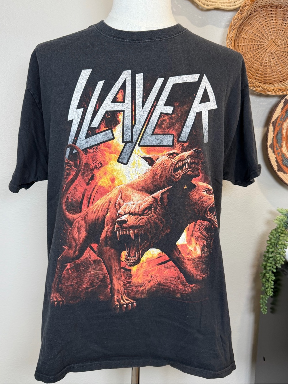 SLAYER Cerberus Rising Hounds of Hell Band 2017 North America Concert Tee XL